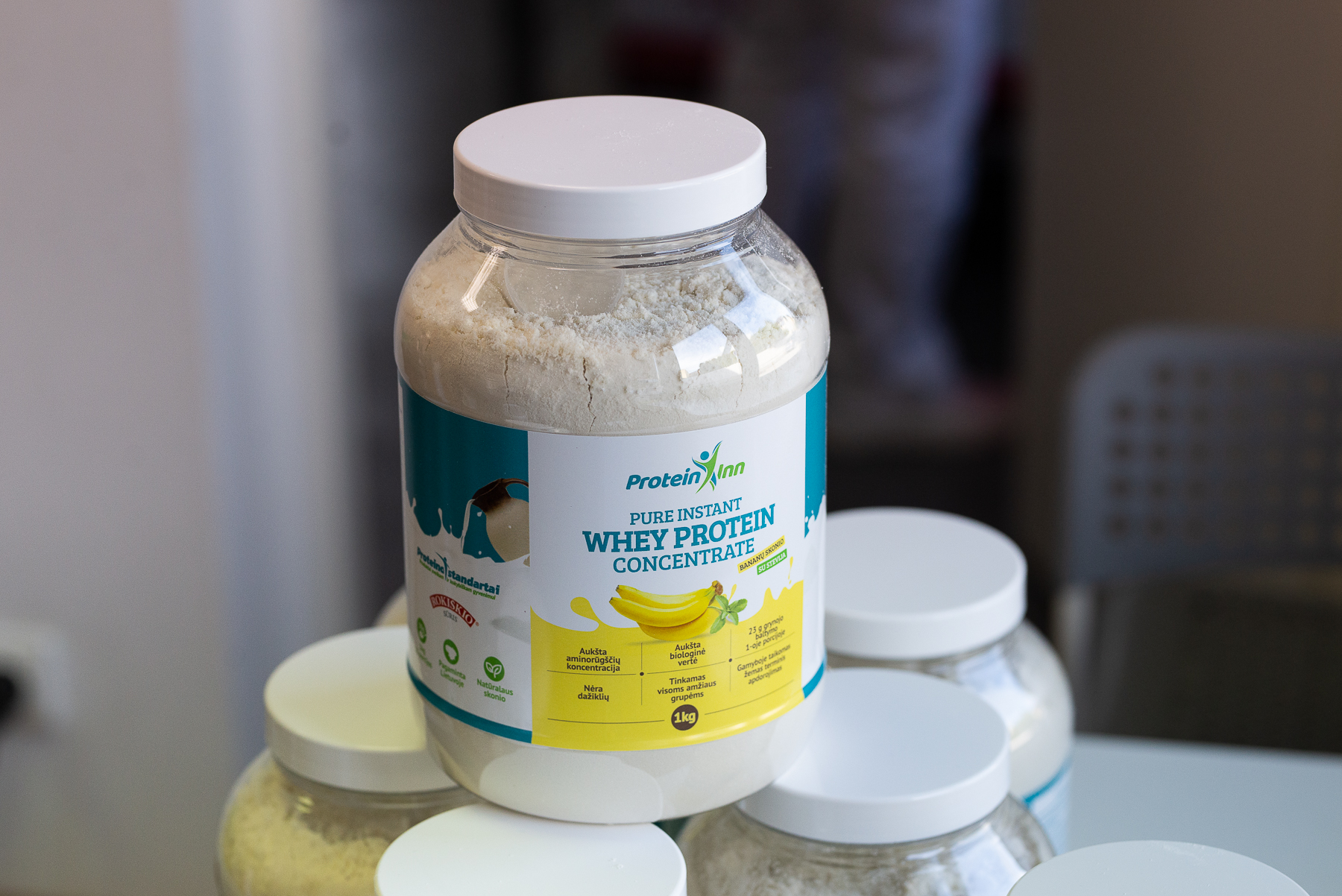 Supplement powder blend before packaging